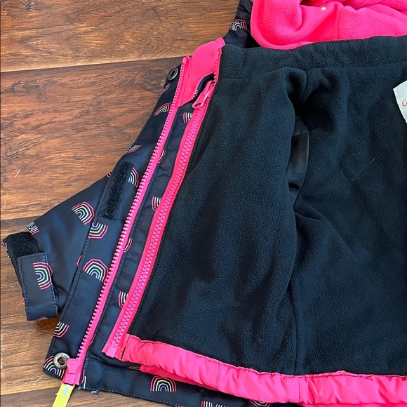 Cat & Jack 3 N 1 Snowplay Jacket In One Colorful Rainbow Patterned 18M - Picture 6 of 10